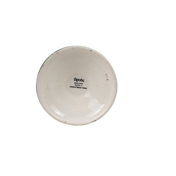 Spode Christmas Tree Candle Stick Holders Finger Loop England S2234-C Retired - Picture 7 of 8